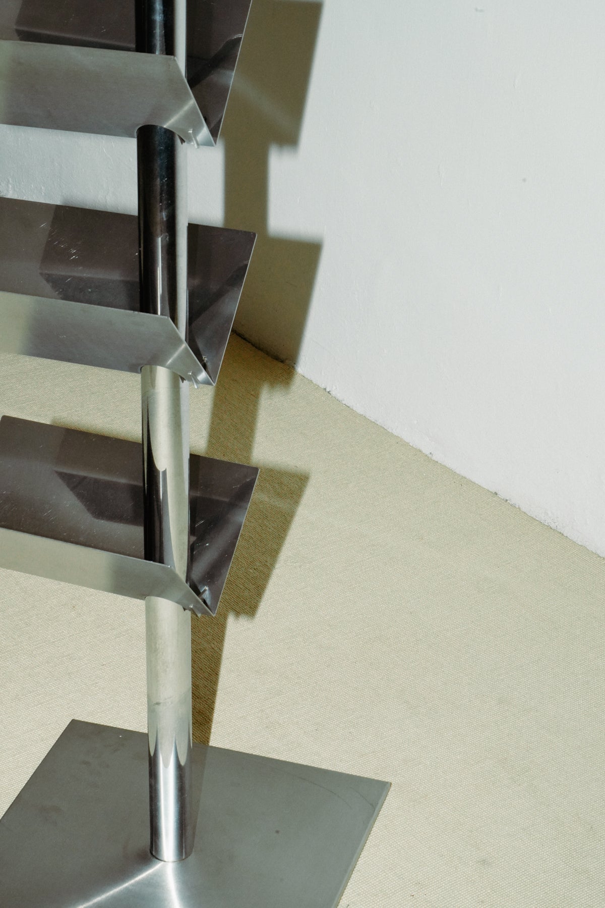 Stainless steel shelves, 1990s