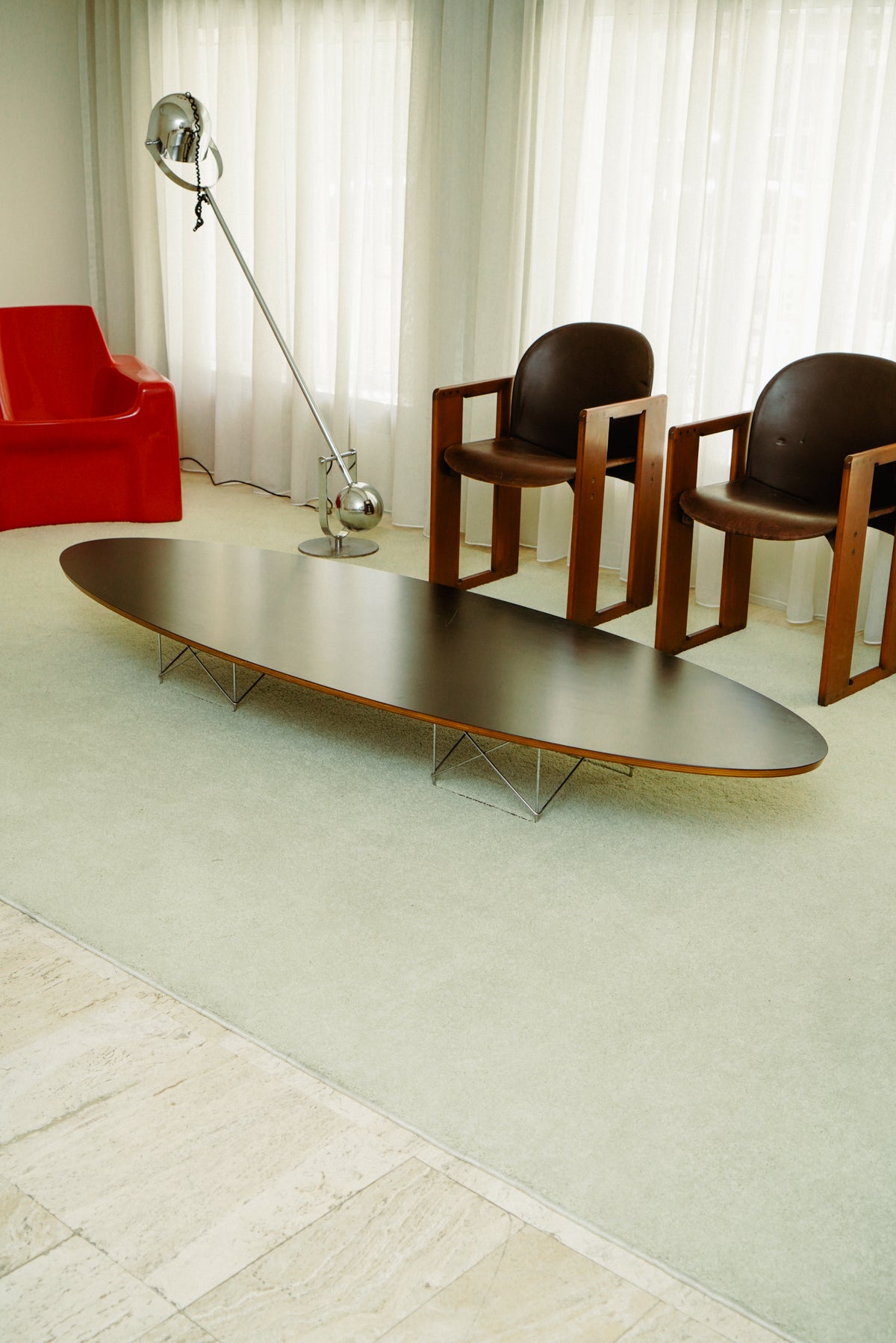 Elliptical ETR table by Charles & Ray Eames for Vitra, 1990s