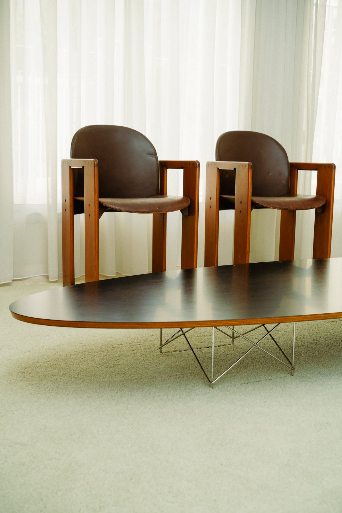 Elliptical ETR table by Charles & Ray Eames for Vitra, 1990s