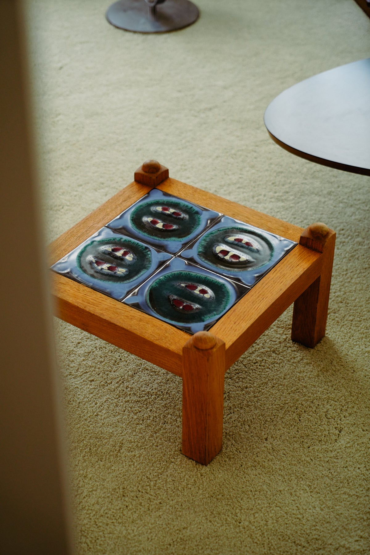 Guillerme et Chambron small side table, 1970s