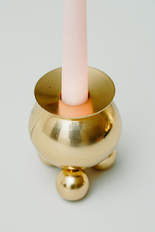Brass candle holder