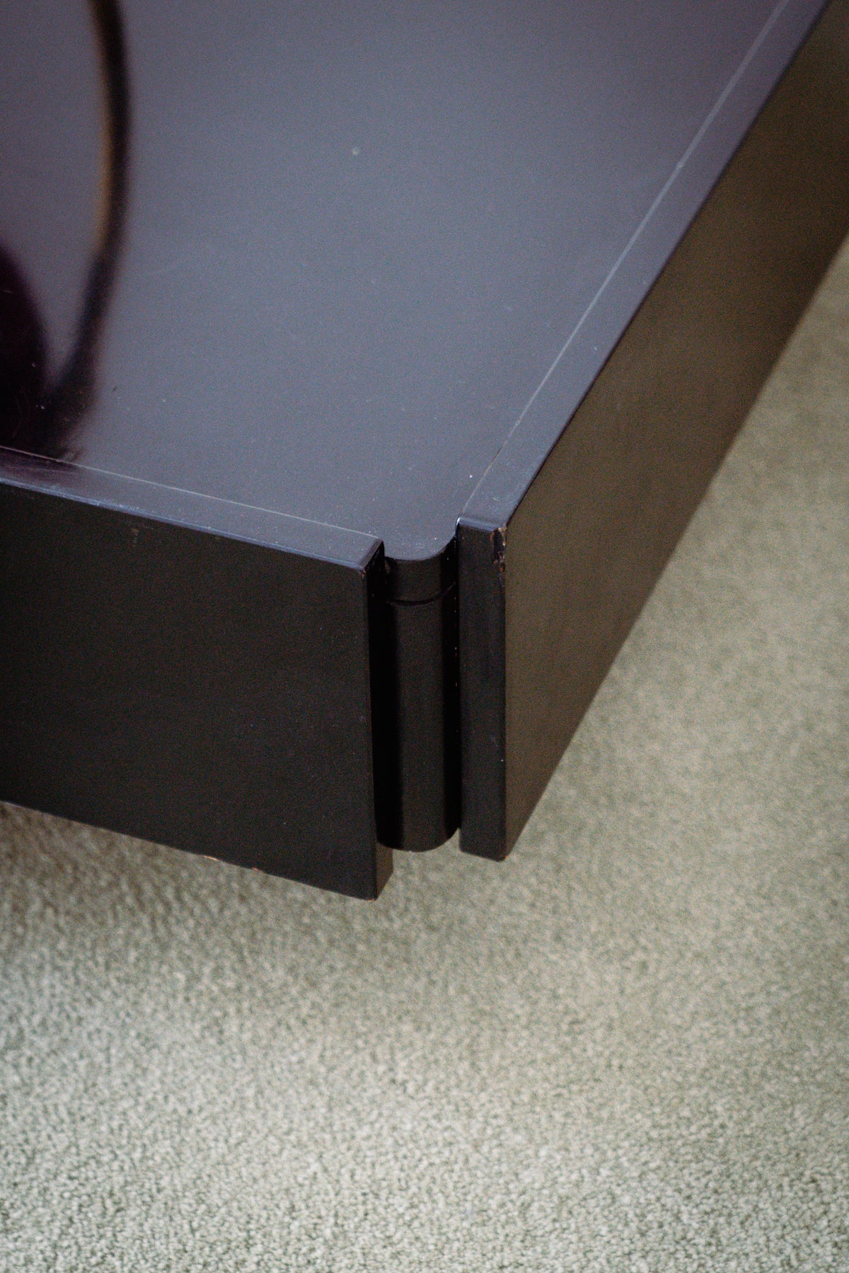Coffee table with dry bar, 1980s