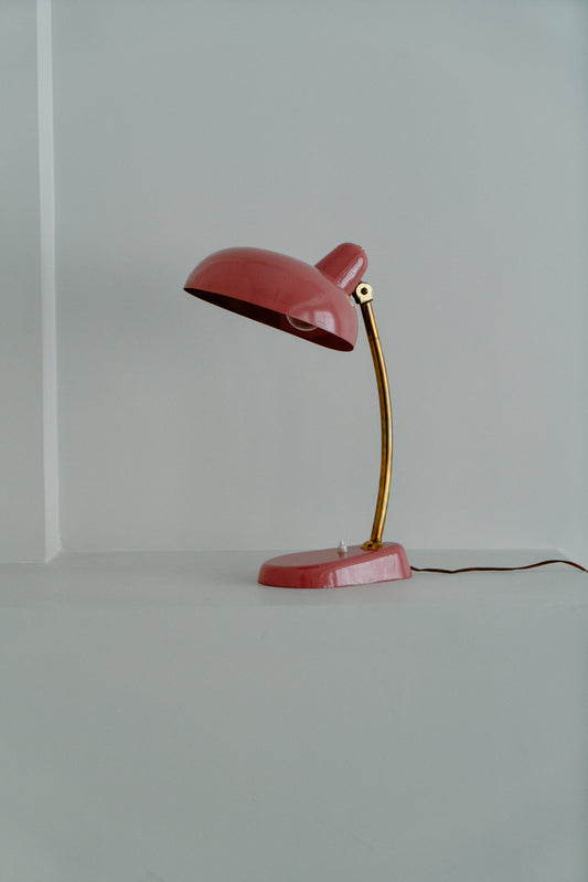 Pink table lamp, 1950s