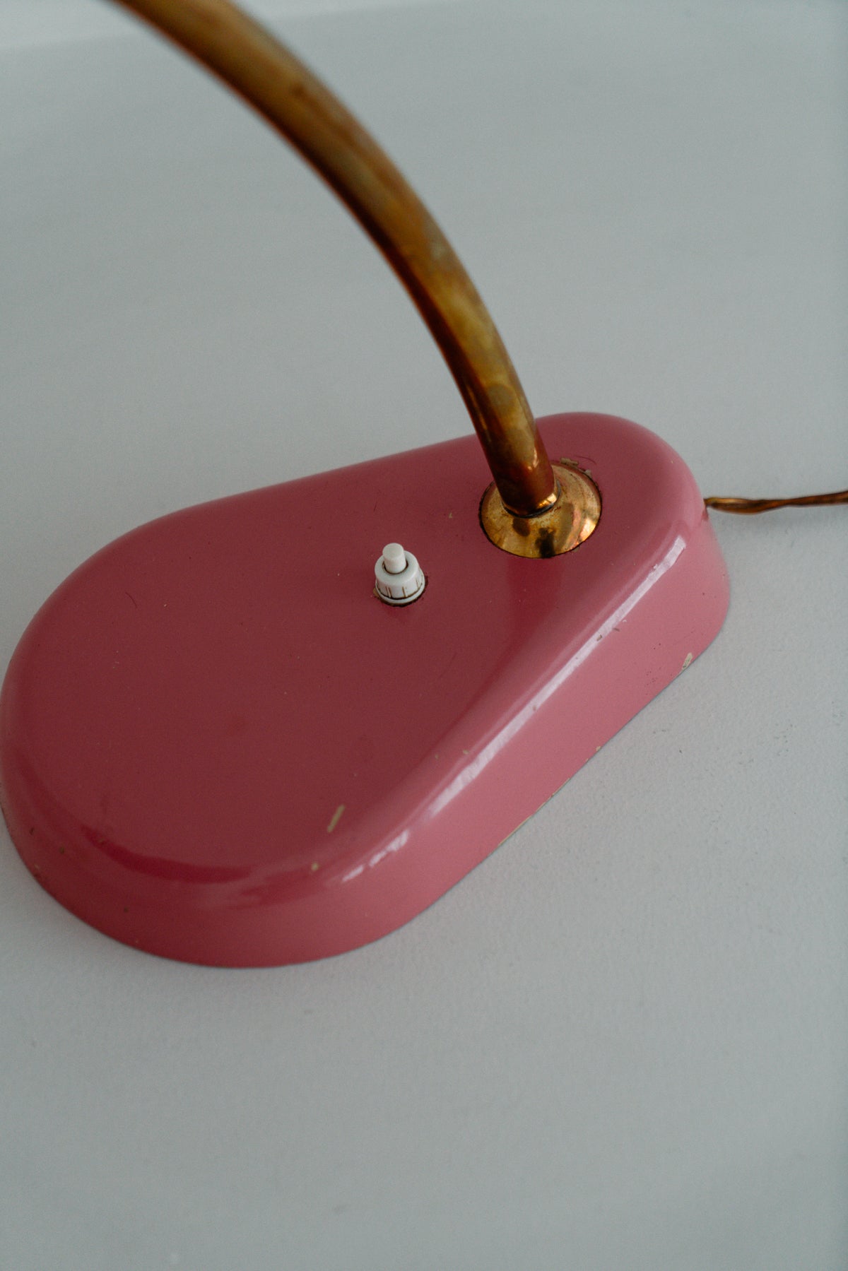 Pink table lamp, 1950s
