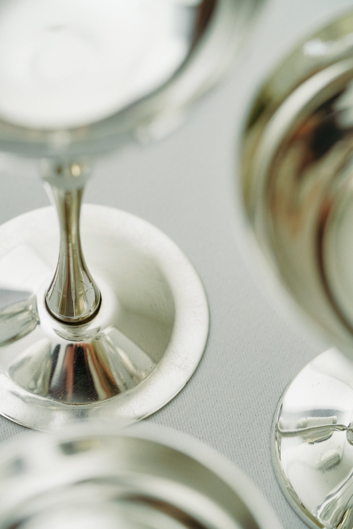 Silver plated sorbet cups (set of 7)