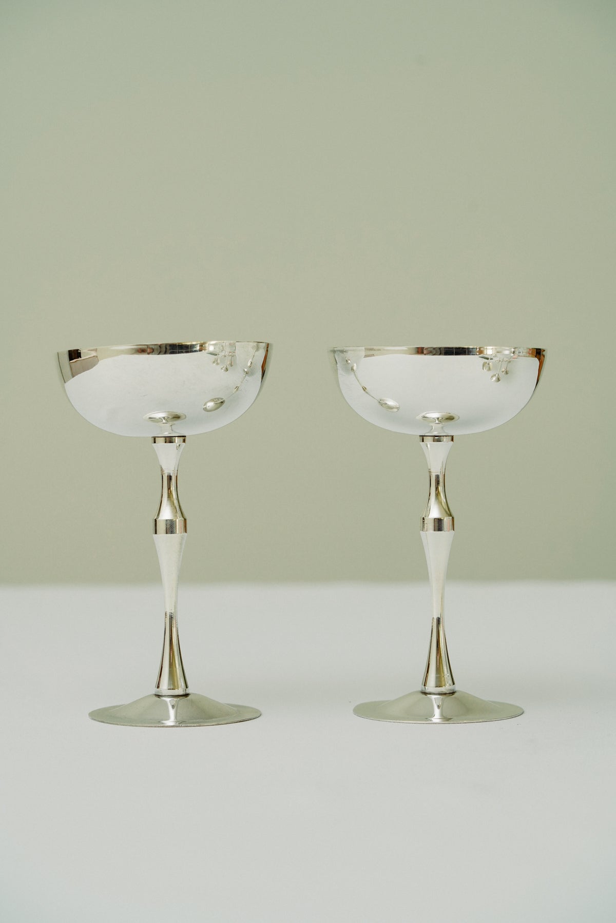 Silver plated sorbet cups (set of 7)
