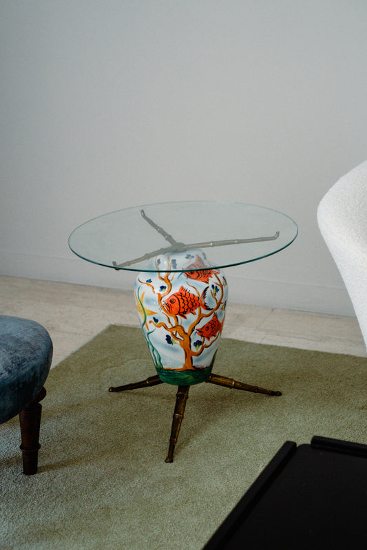 Ceramic side table, 1950s