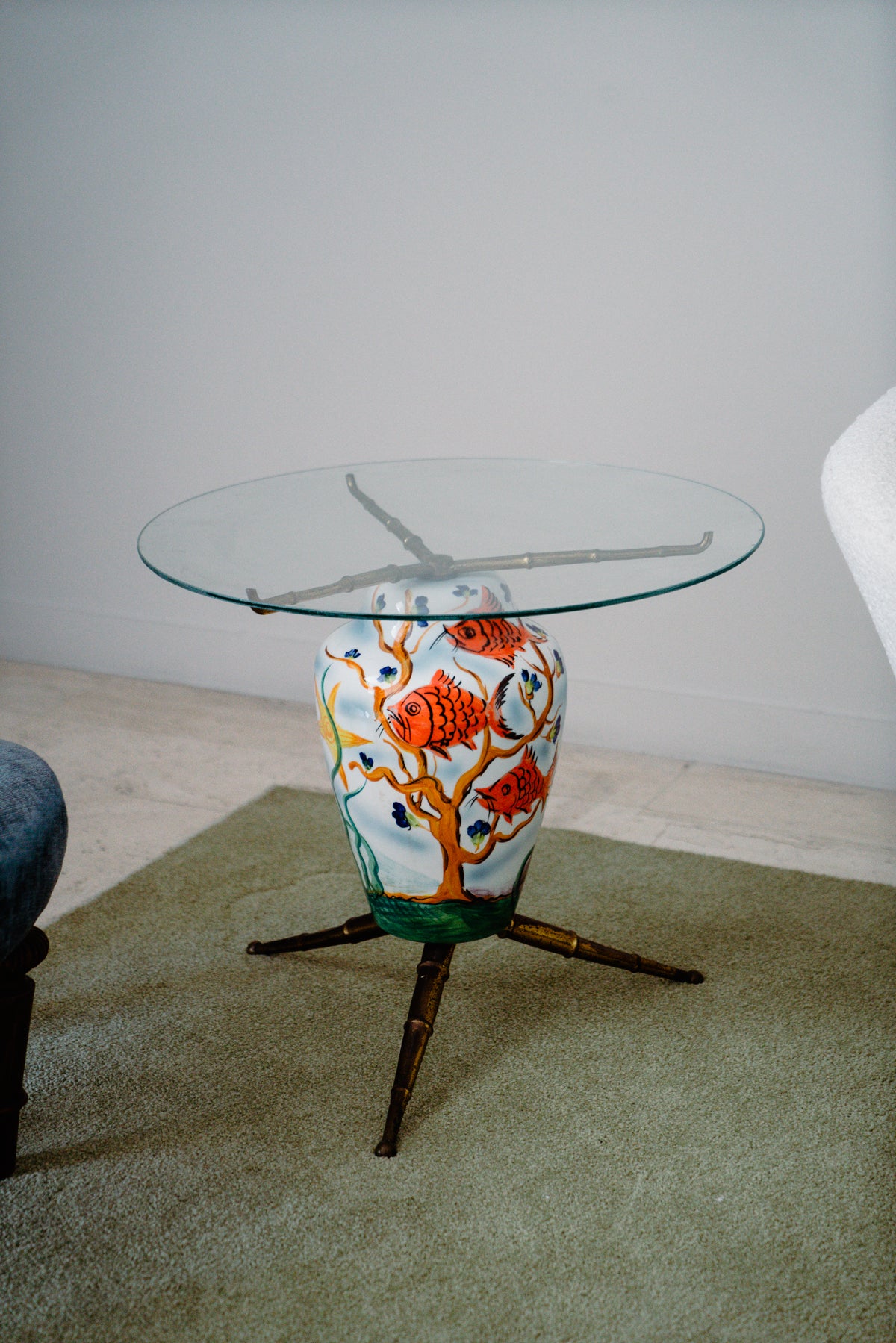 Ceramic side table, 1950s