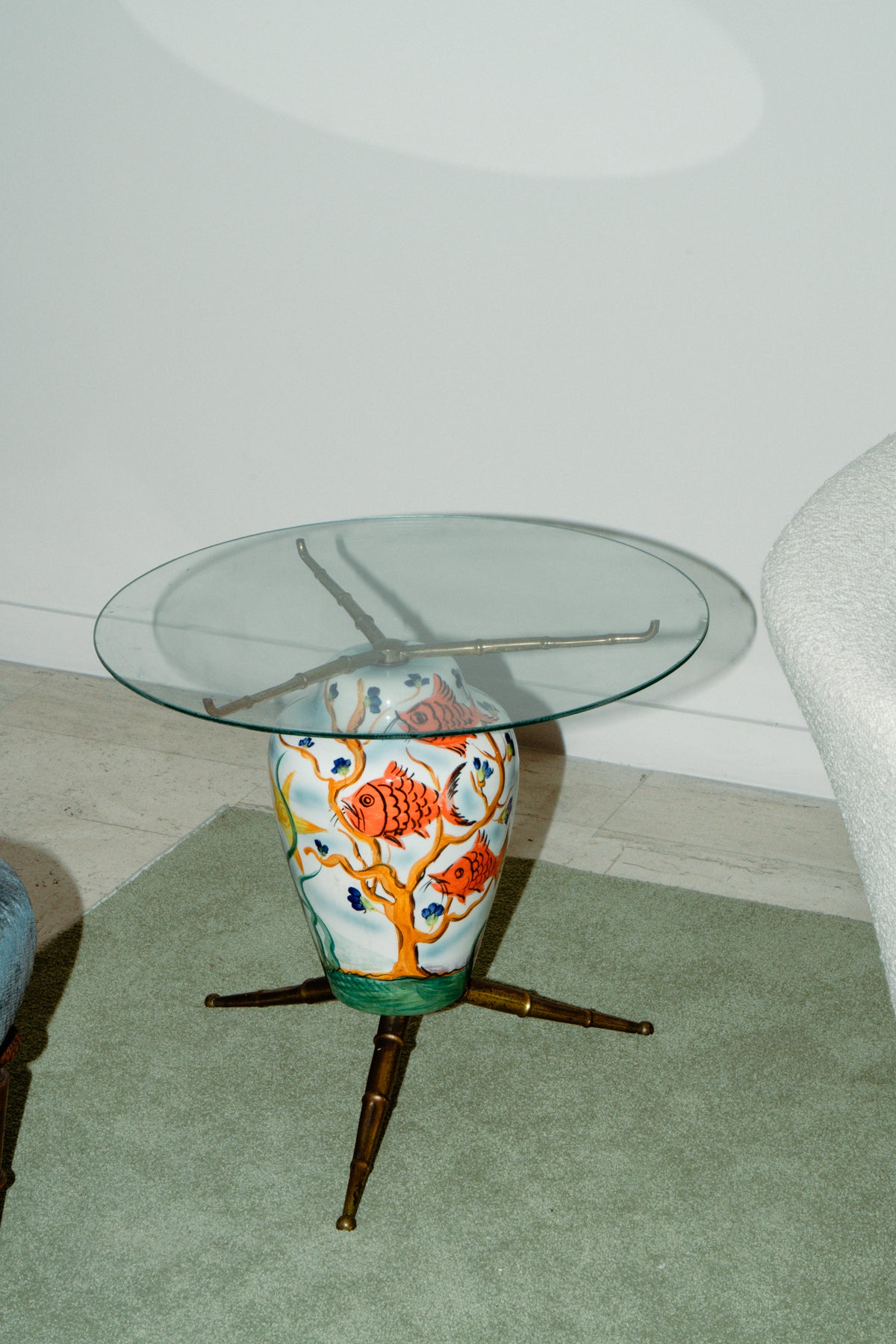 Ceramic side table, 1950s