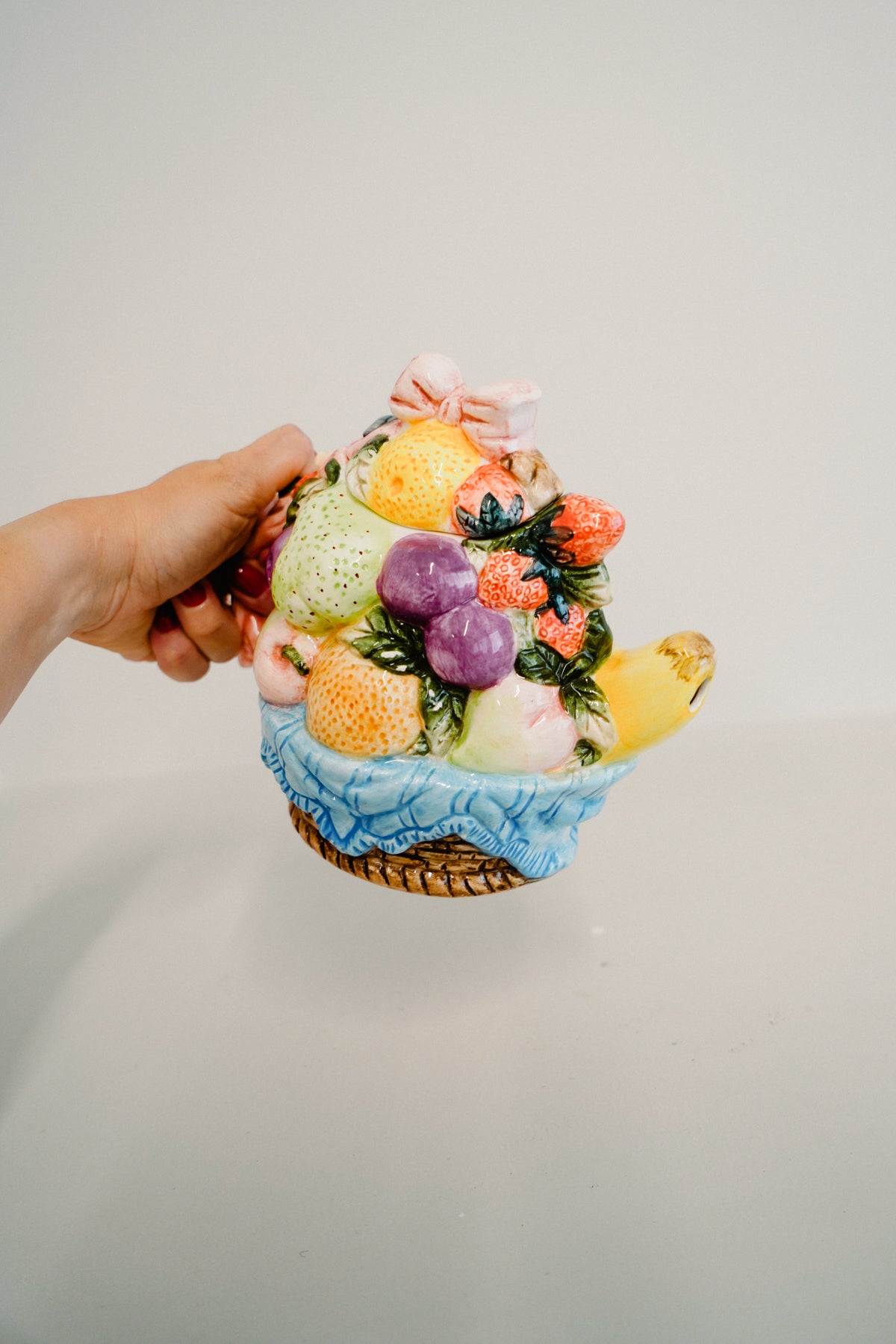 Ceramic fruit teapot