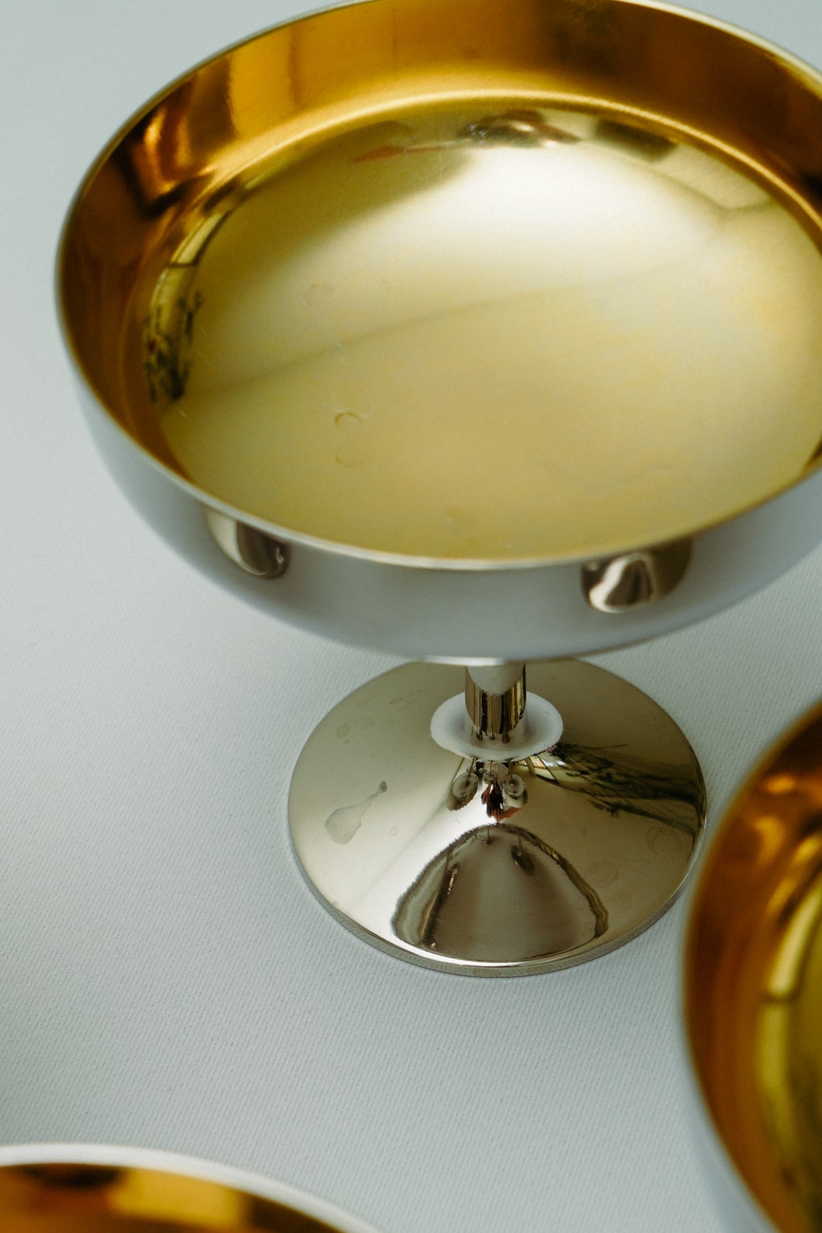 Set of 6 stainless steel coupes