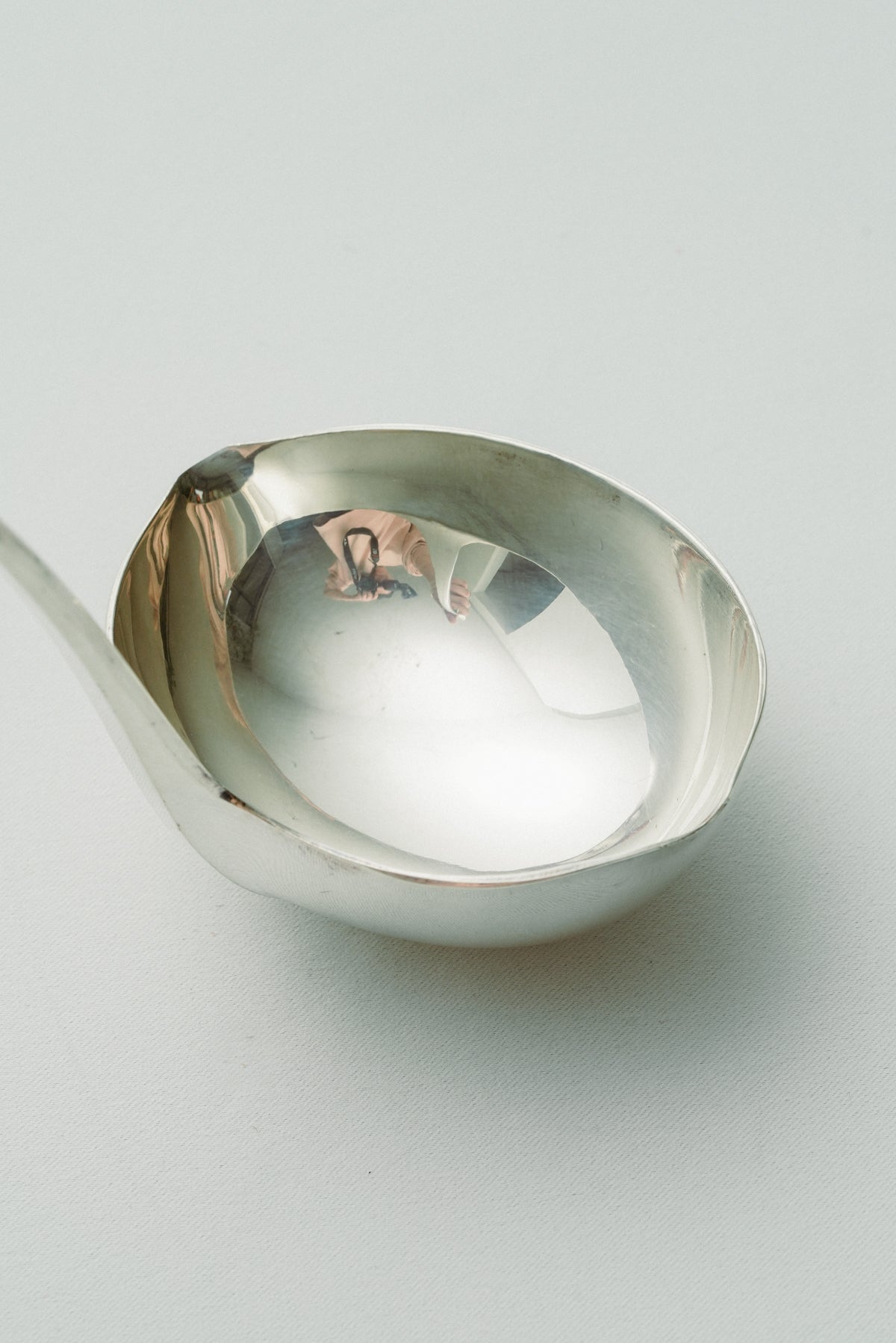 Double spouted serving ladle