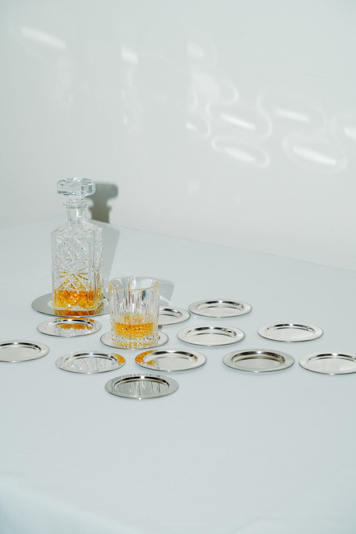 Set of 12 coasters + 1 bottle coaster