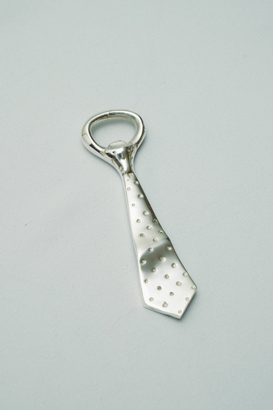 Tie bottle opener