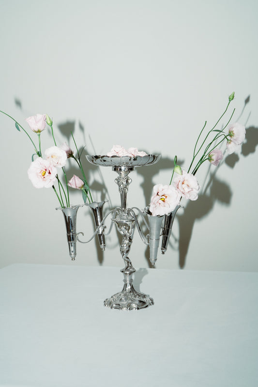 Soliflore, 4 vases and tray