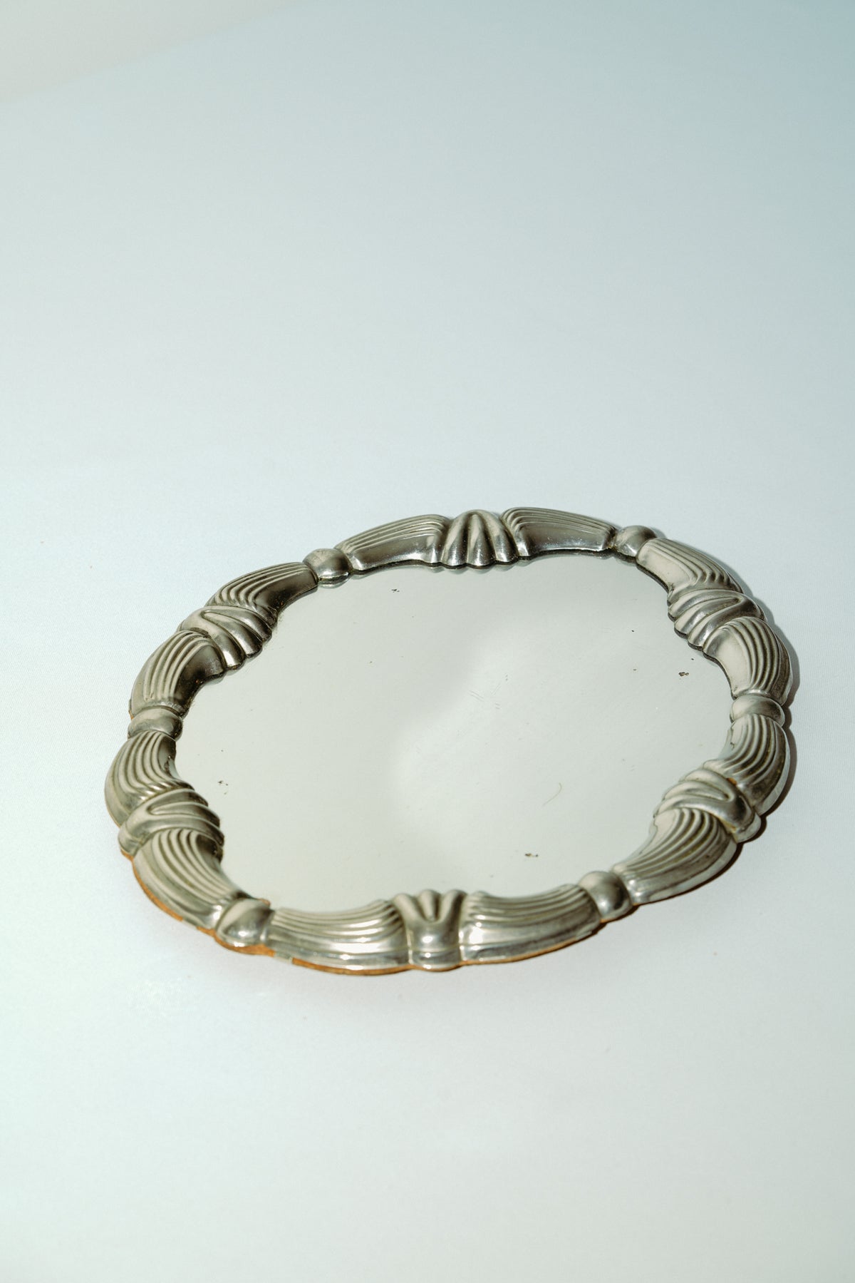 1950s small tray with mirror