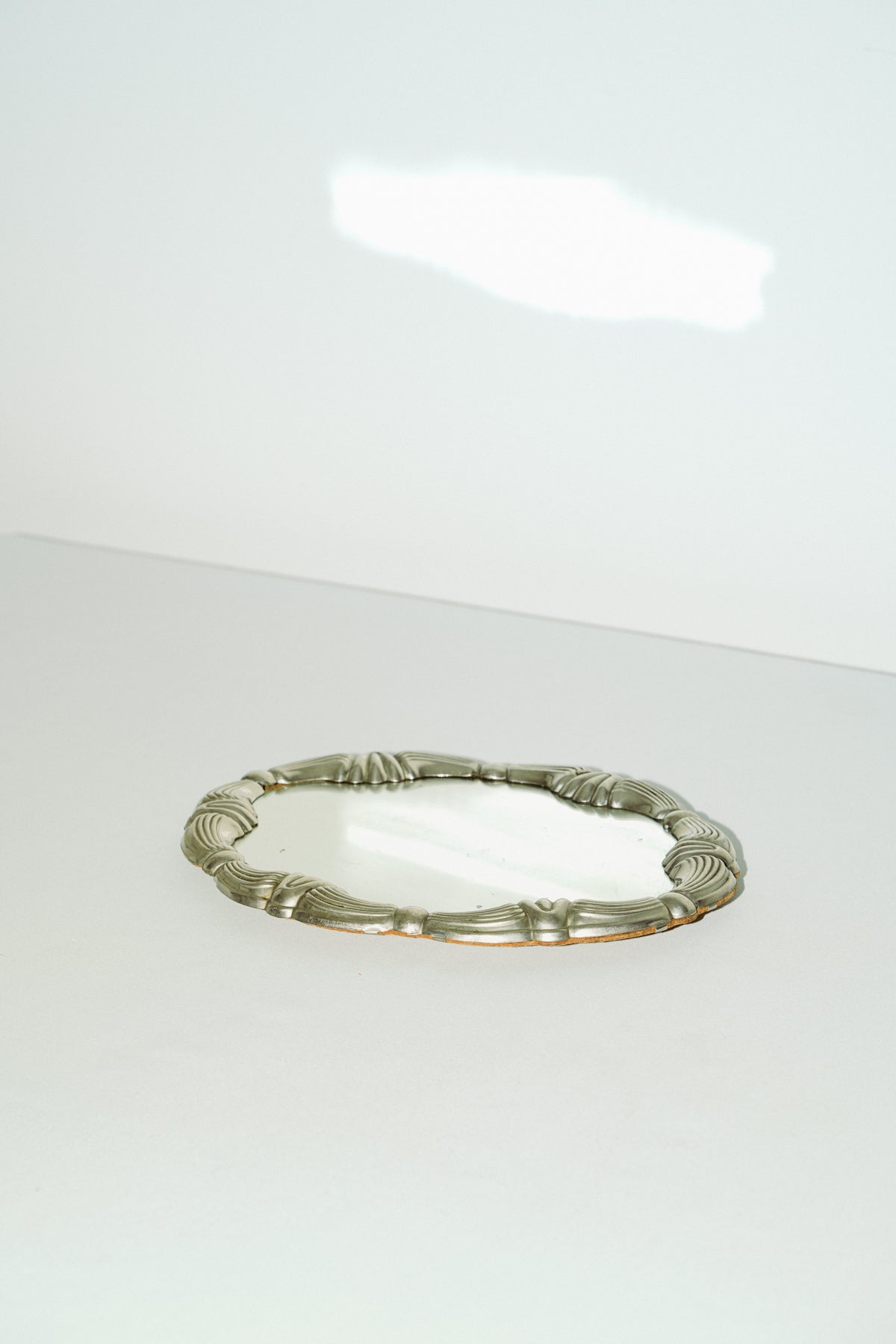 1950s small tray with mirror