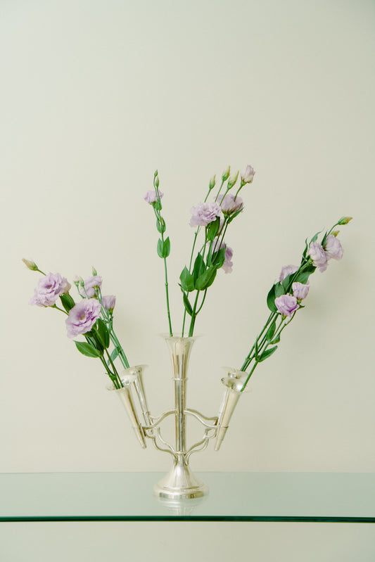Royal Sheffield Soliflore with 5 vases
