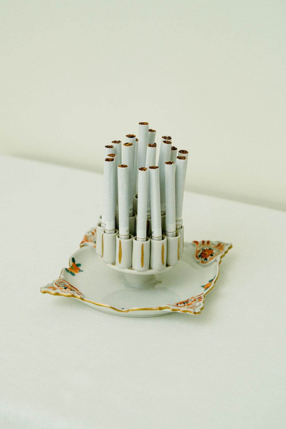 Ceramic cigarette holder/ ashtray