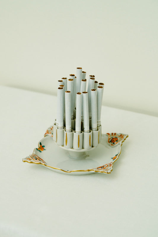 Ceramic cigarette holder/ ashtray