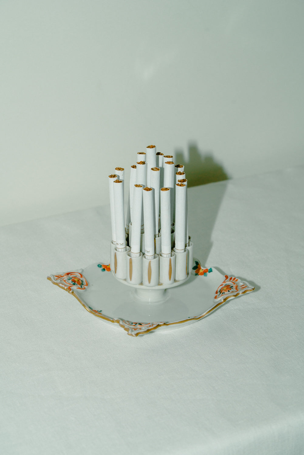 Ceramic cigarette holder/ ashtray