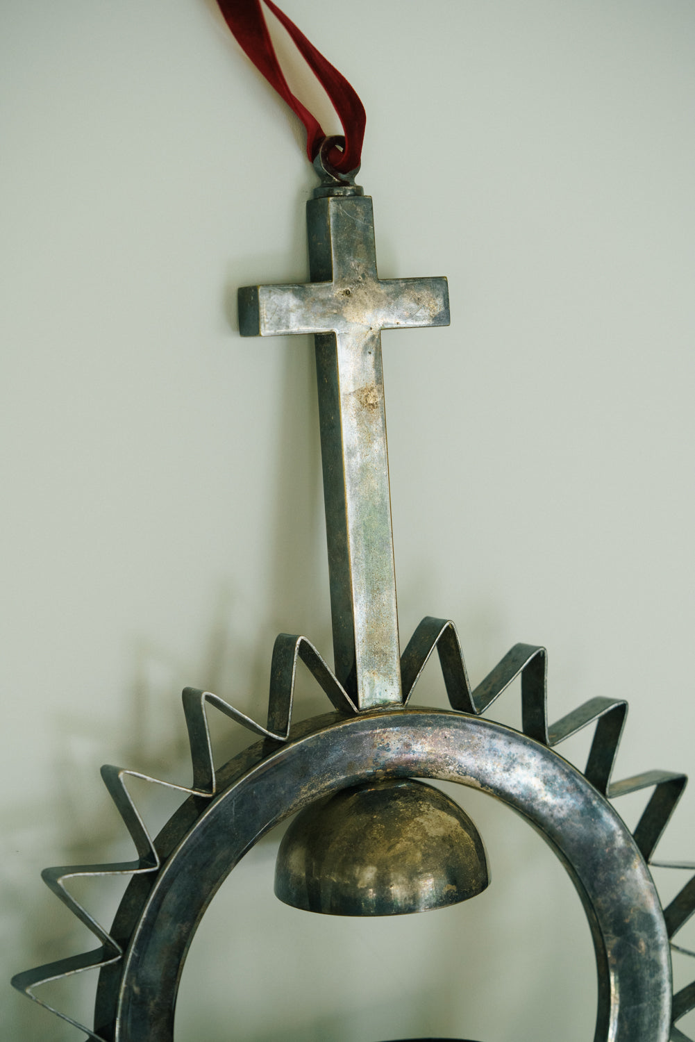 Silver plated European Reliquary Monstrance with patina