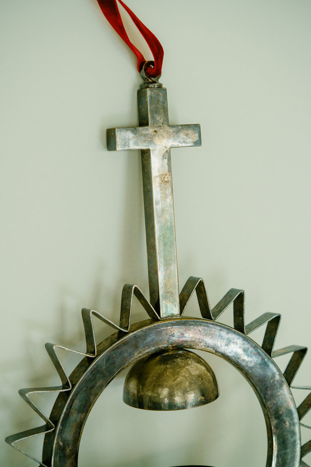 Silver plated European Reliquary Monstrance with patina