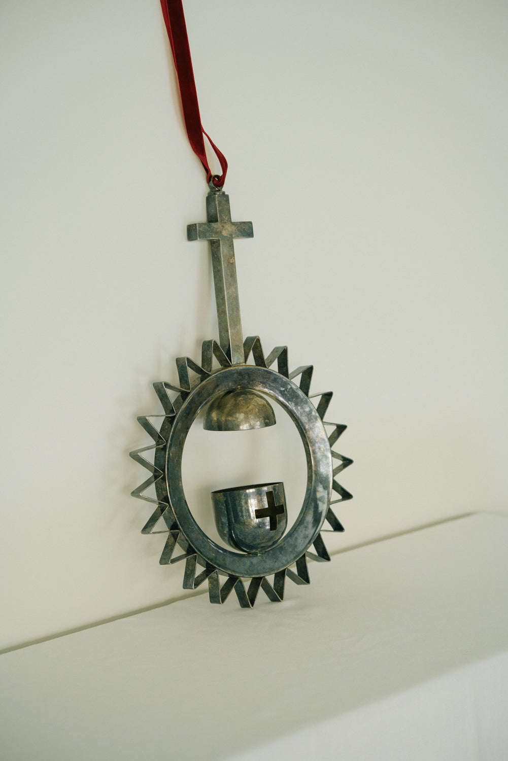 Silver plated European Reliquary Monstrance with patina