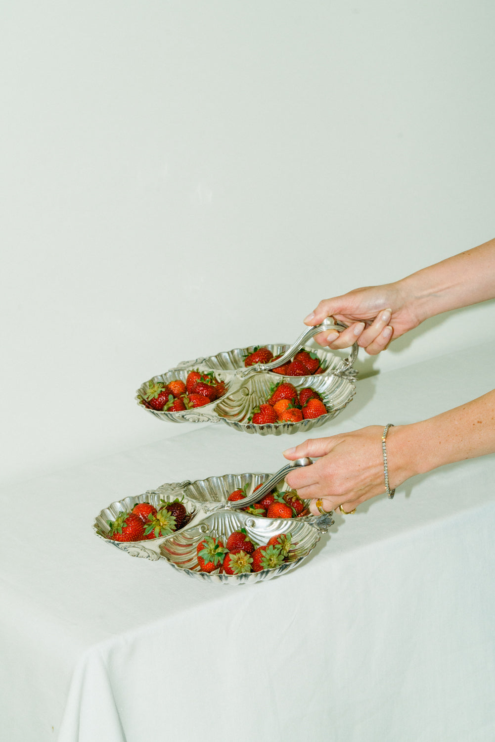 Sheffield shell aperitivo plates, set of 2
