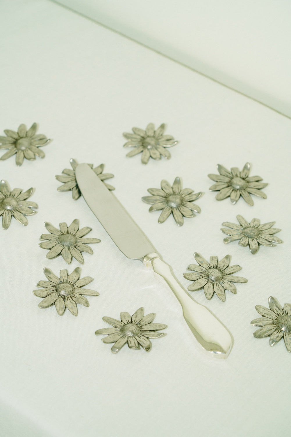 Flower Knife Rests by Étain du Manoir, set of 12