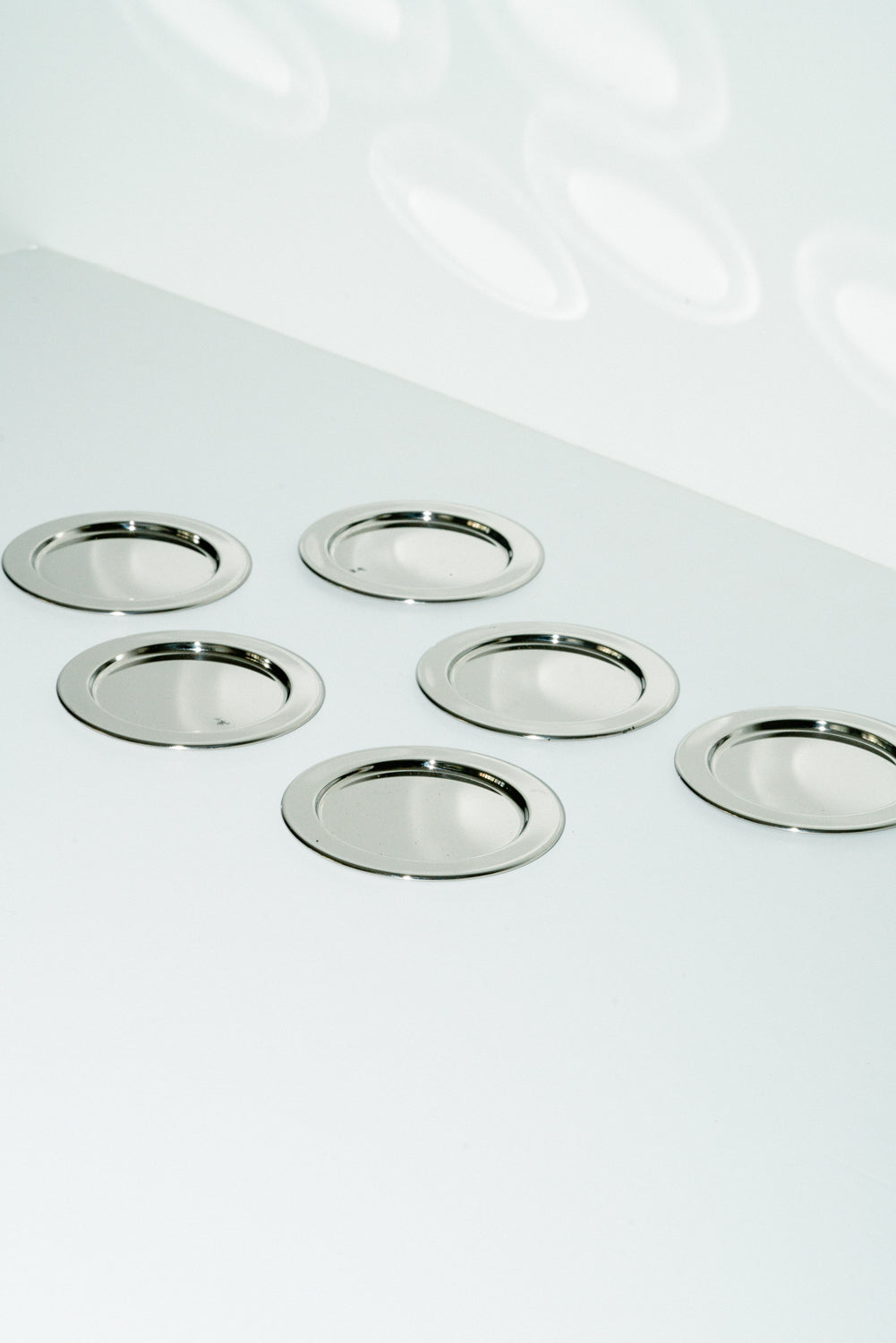 Set of 6 metal coasters
