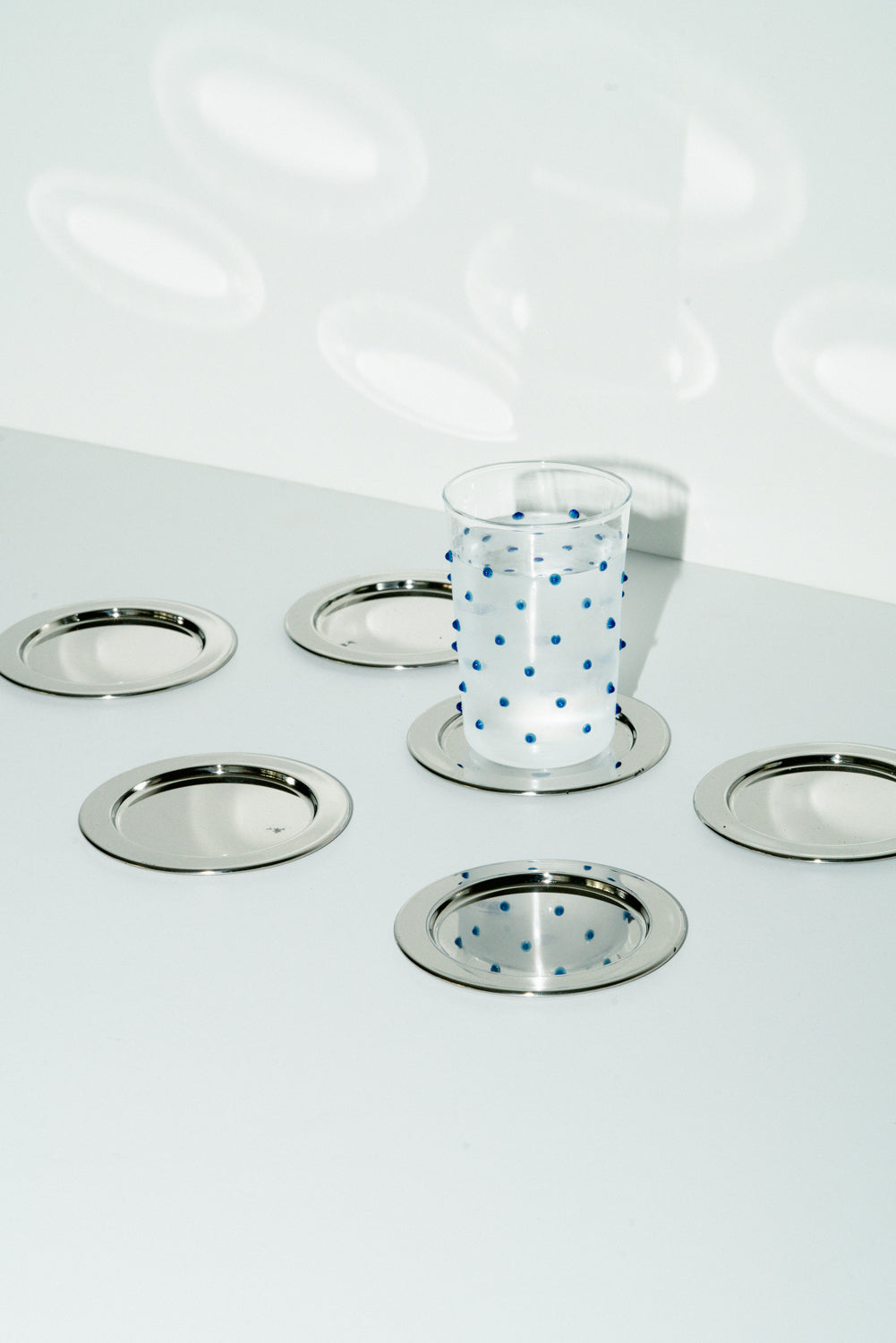 Set of 6 metal coasters