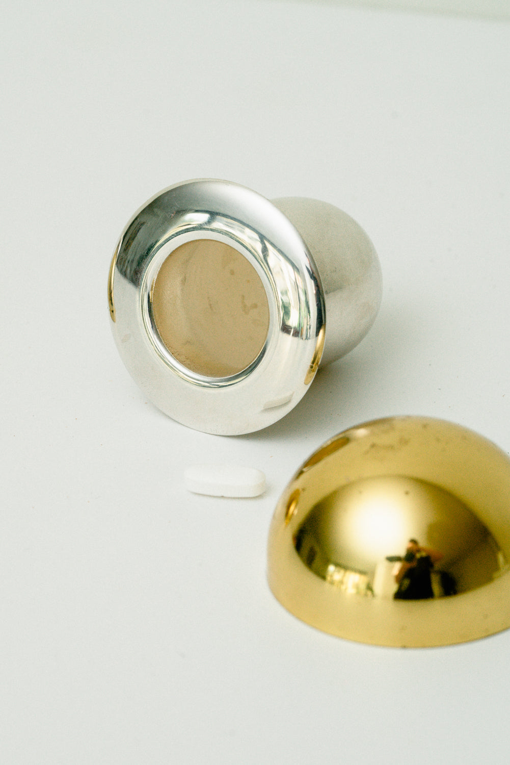 Set of 2 mushroom pill boxes