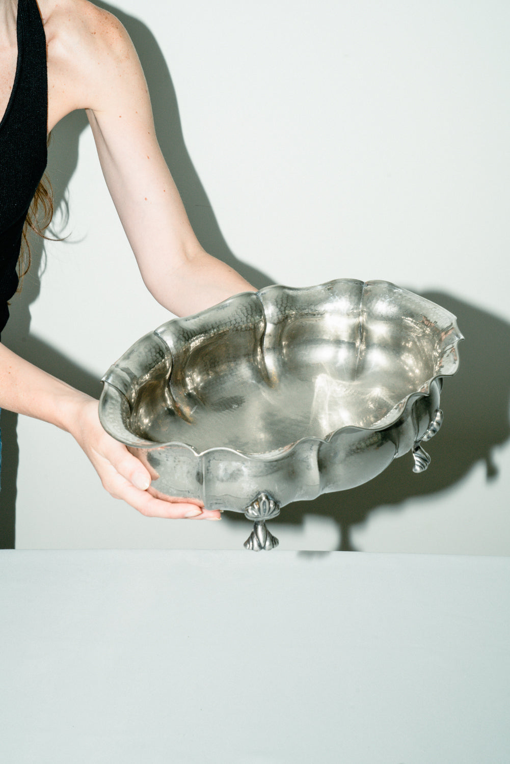Oval footed bowl
