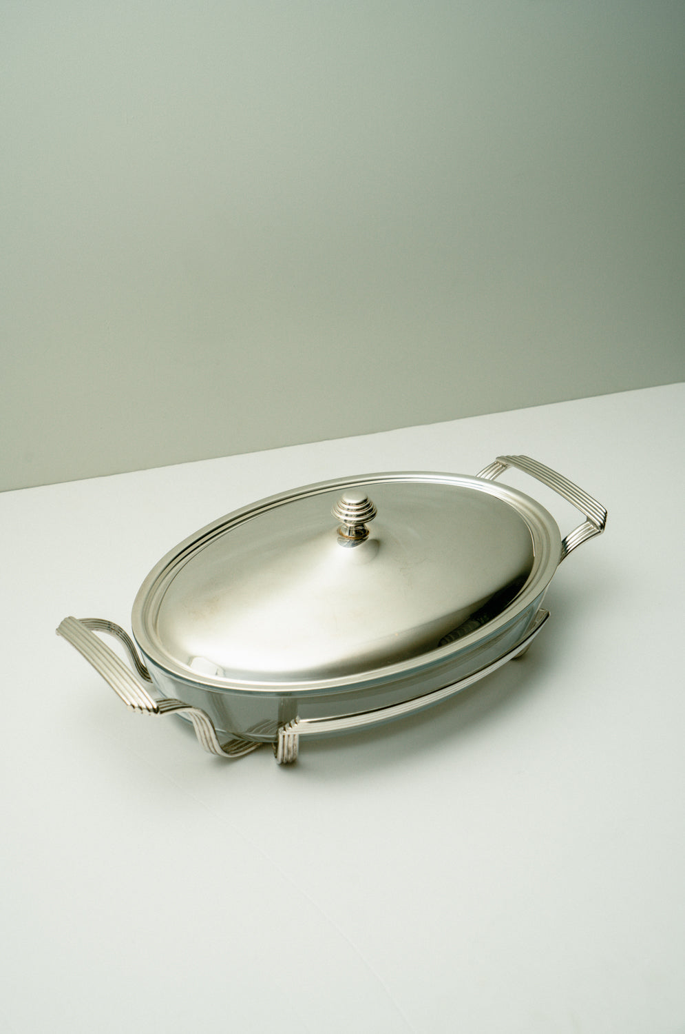 Silver plated Pyrex holder