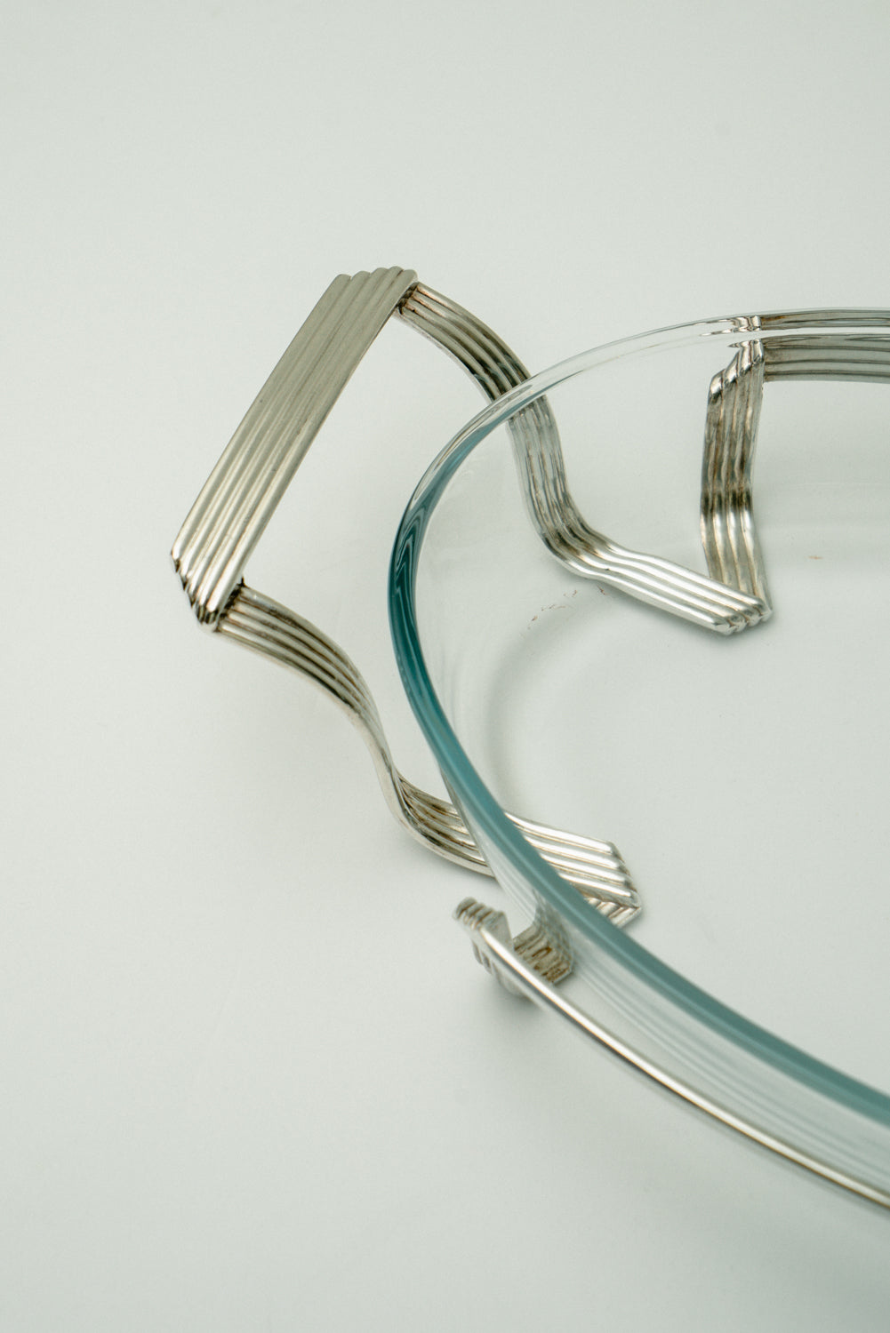 Silver plated Pyrex holder