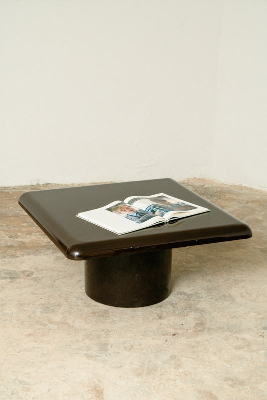 'Stadio 80-ARA' brown coffee table by Vico Magistretti for Artemide, 1960s