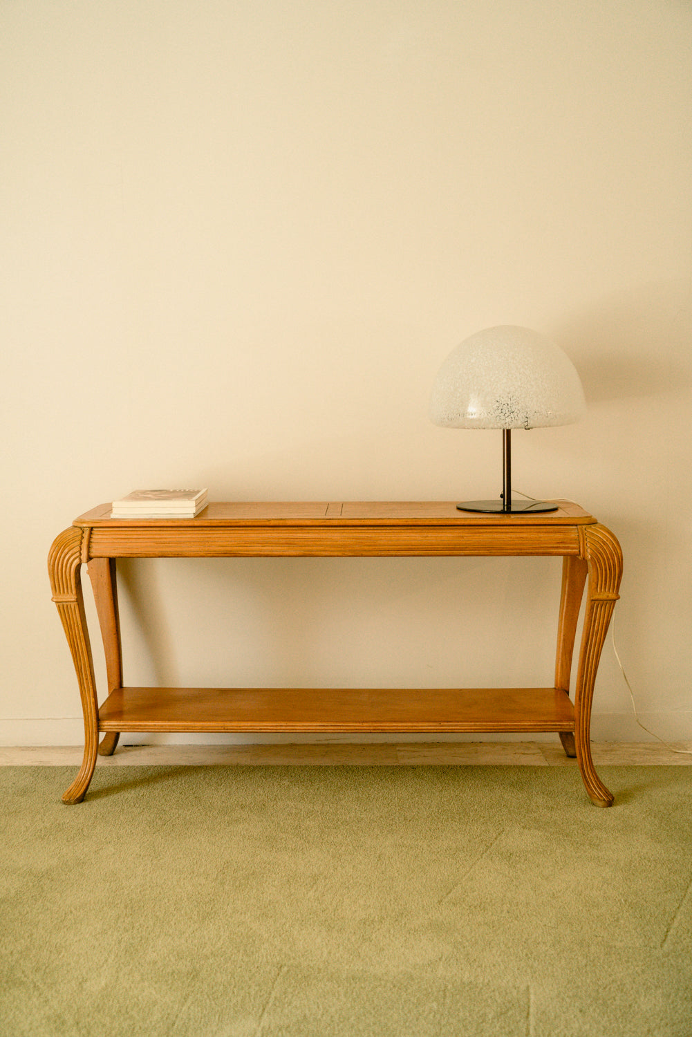 Vintage wood console