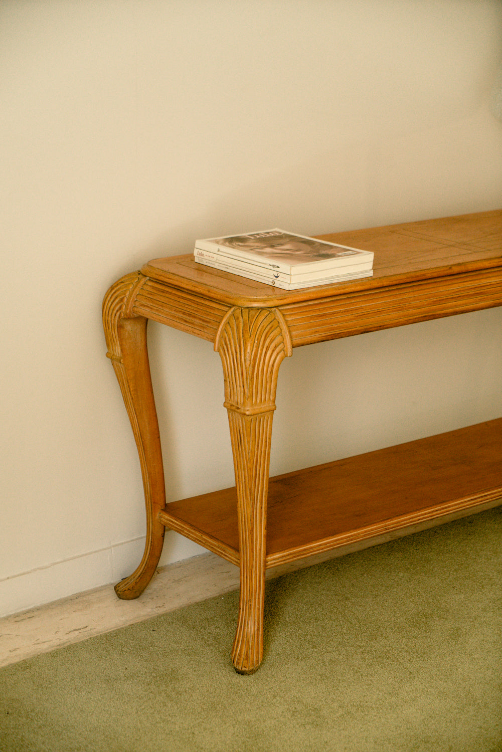 Vintage wood console