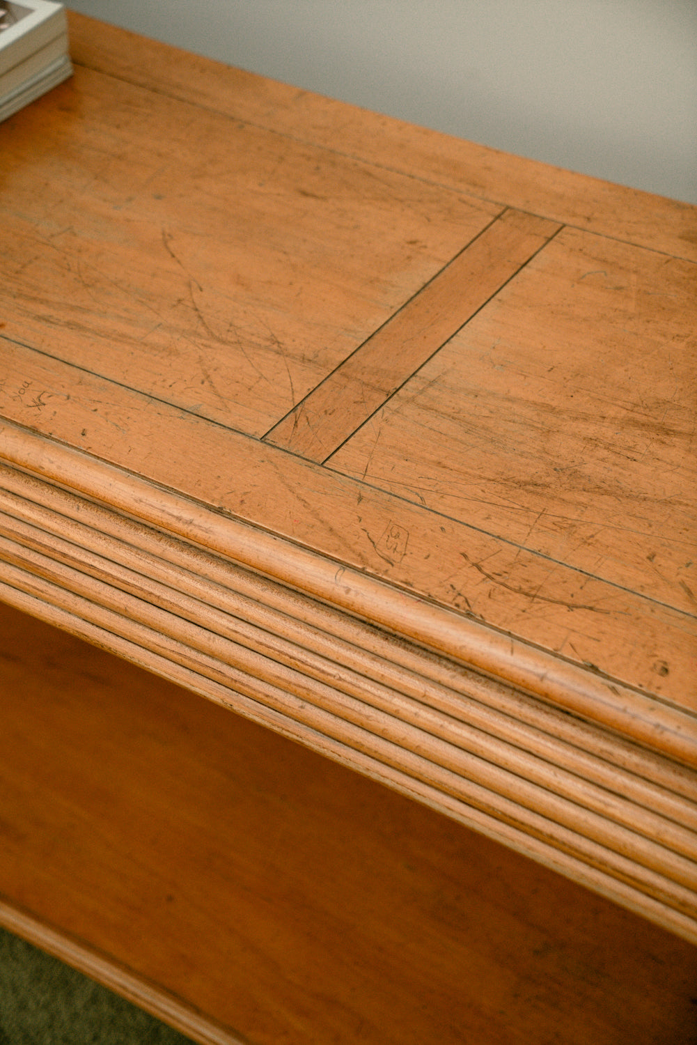 Vintage wood console