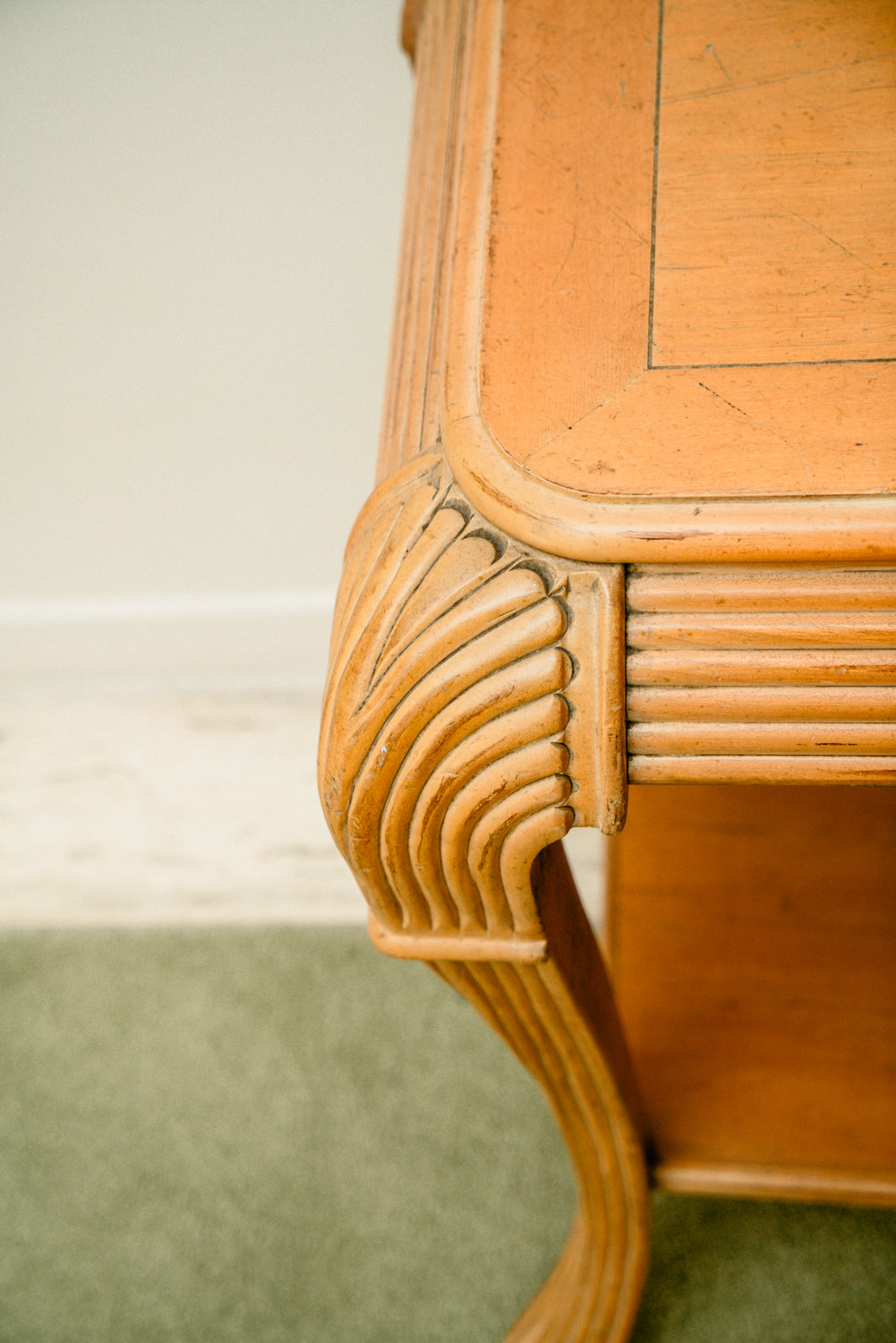 Vintage wood console