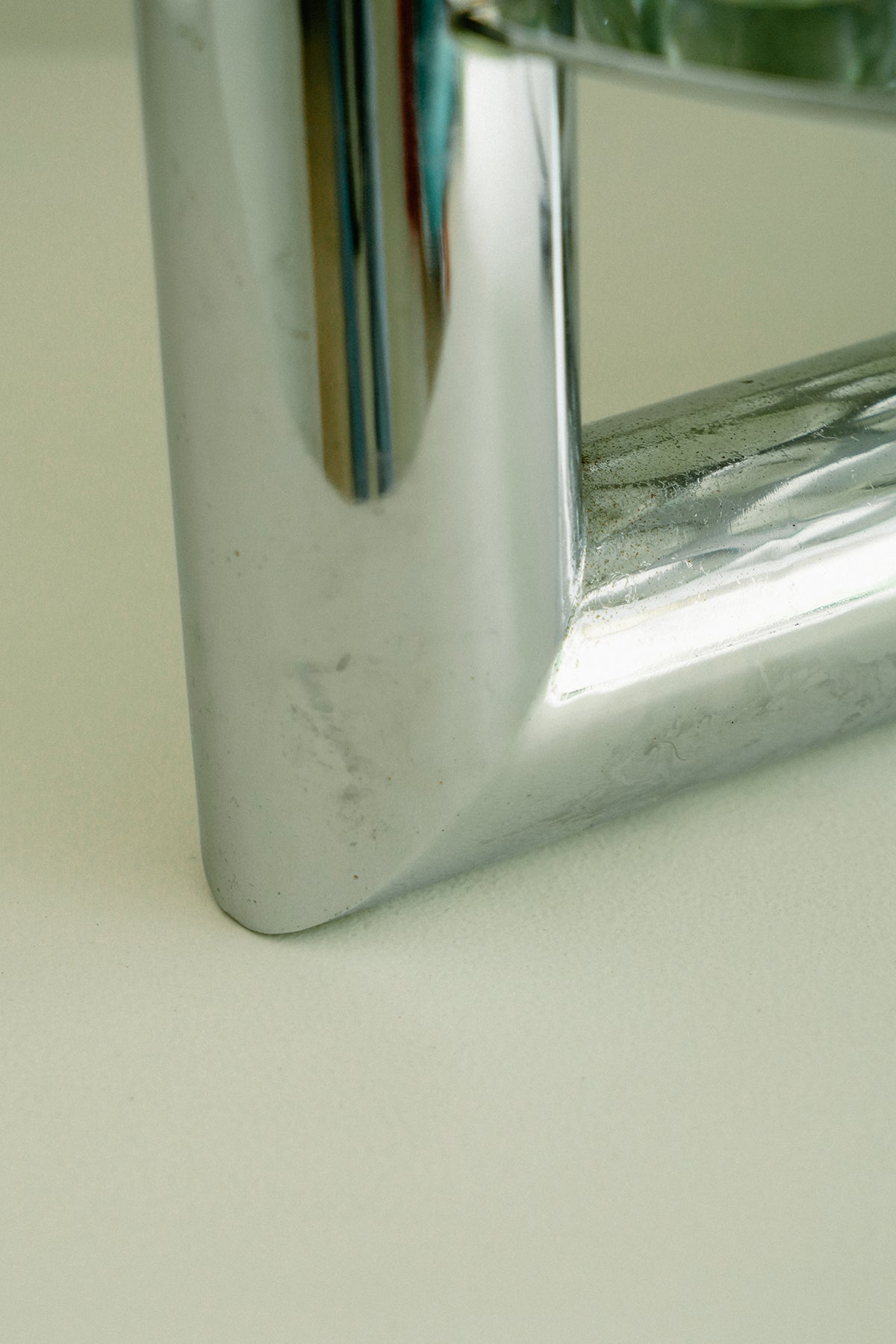 Chrome and crystal table lamp, 1970s