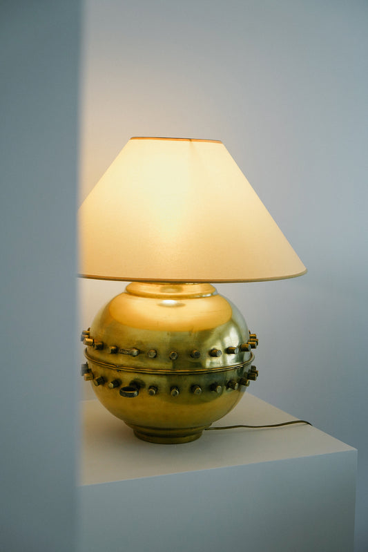 Brass table lamp