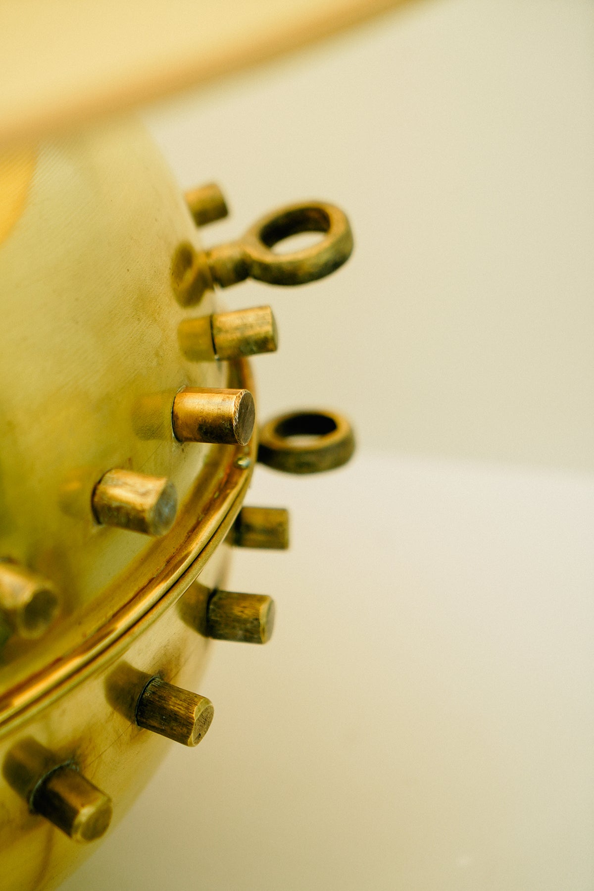 Brass table lamp