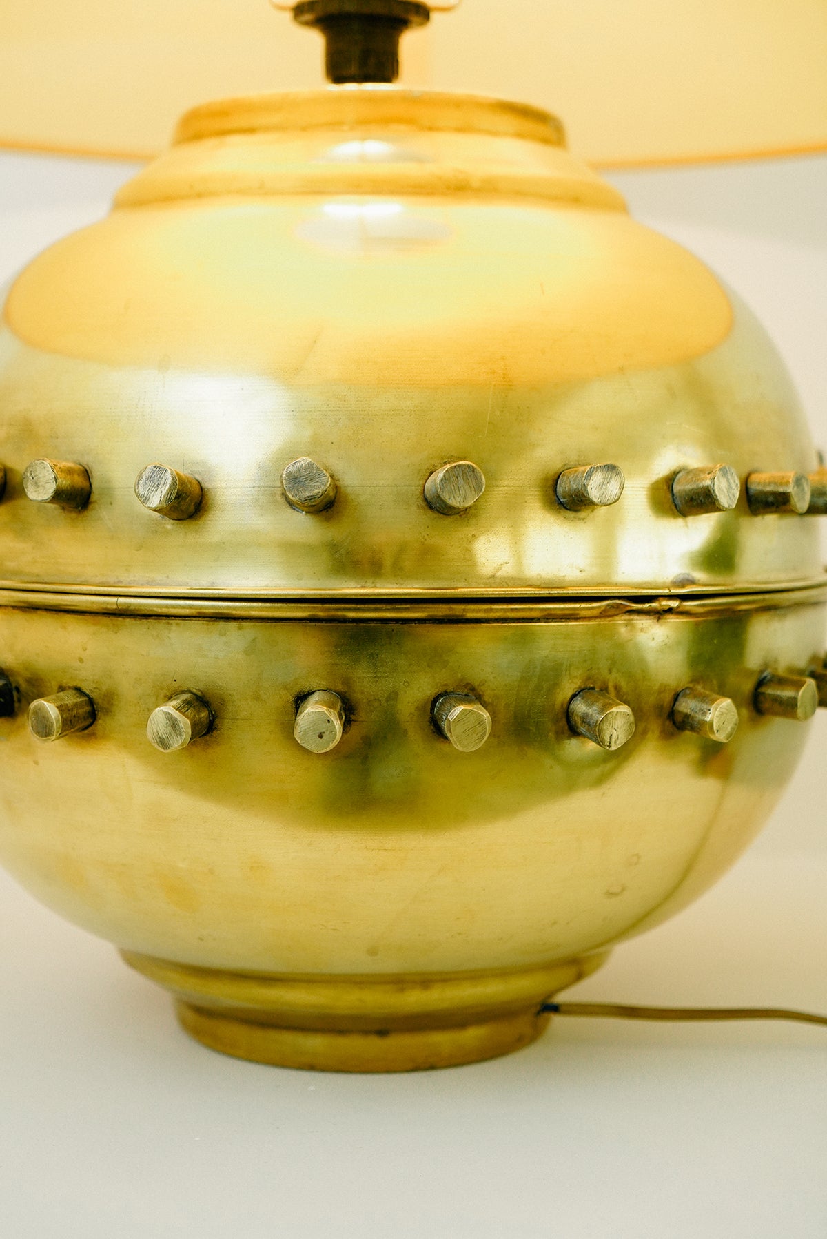 Brass table lamp