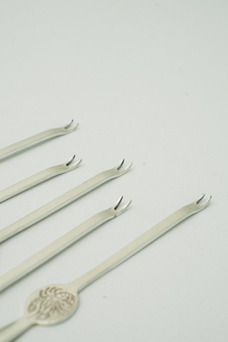 Set of 5 lobster forks