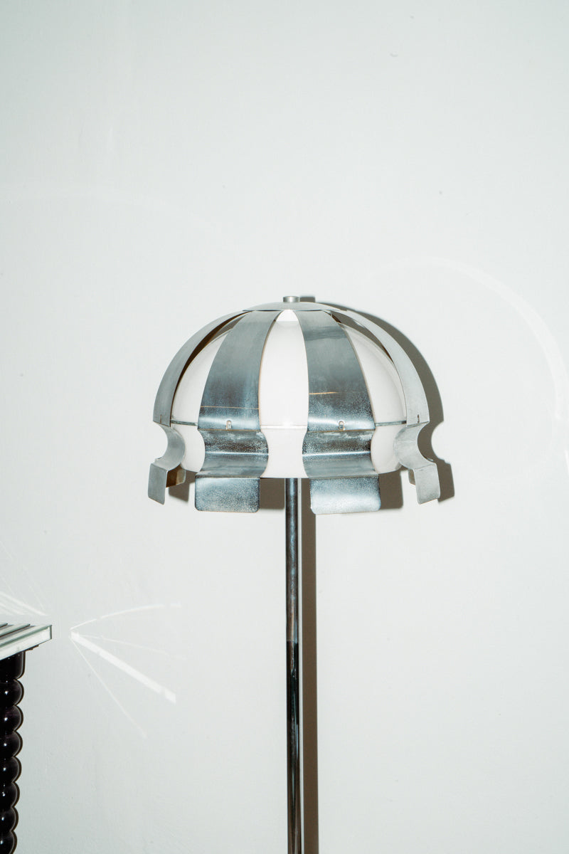 Enrico Tronconi chromed floor lamp, 1970s