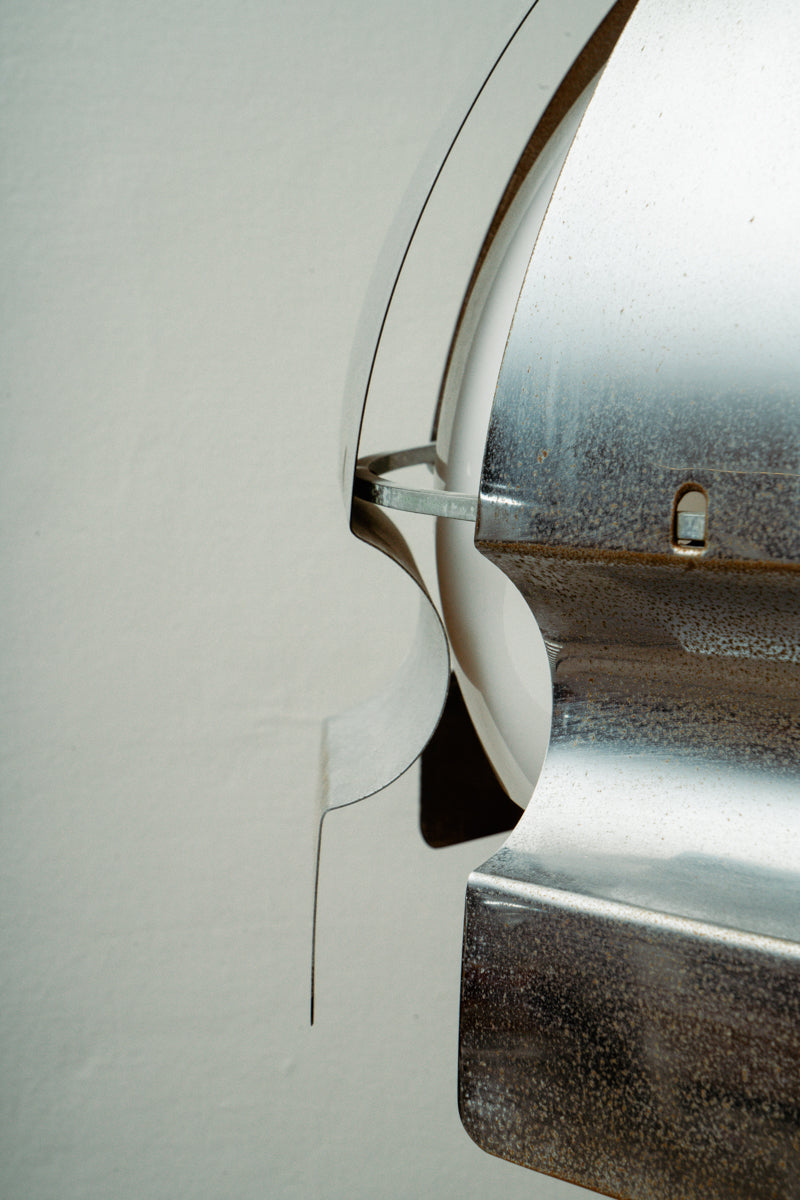 Enrico Tronconi chromed floor lamp, 1970s