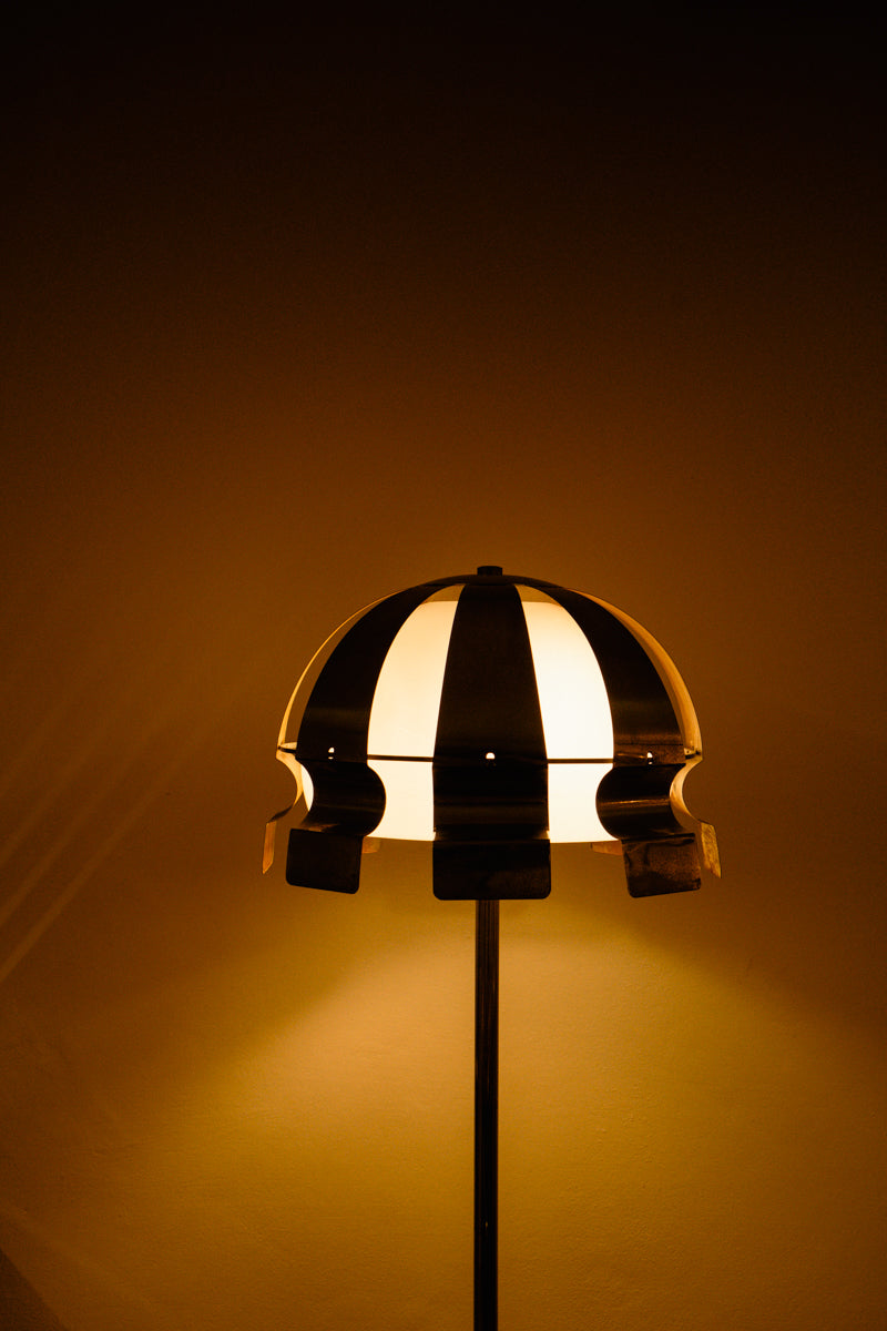 Enrico Tronconi chromed floor lamp, 1970s