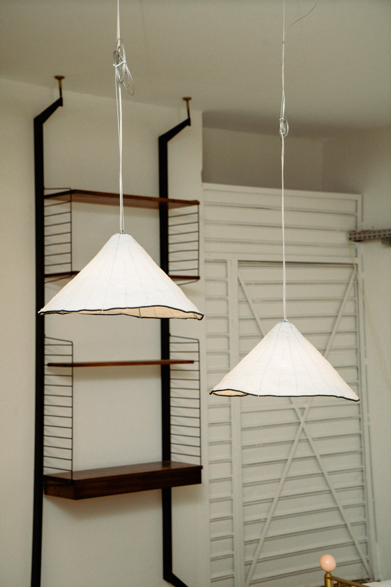 Sarasar beaded ceiling lamps by Roberto Pamio and Renato Toso for Leucos, 1980s